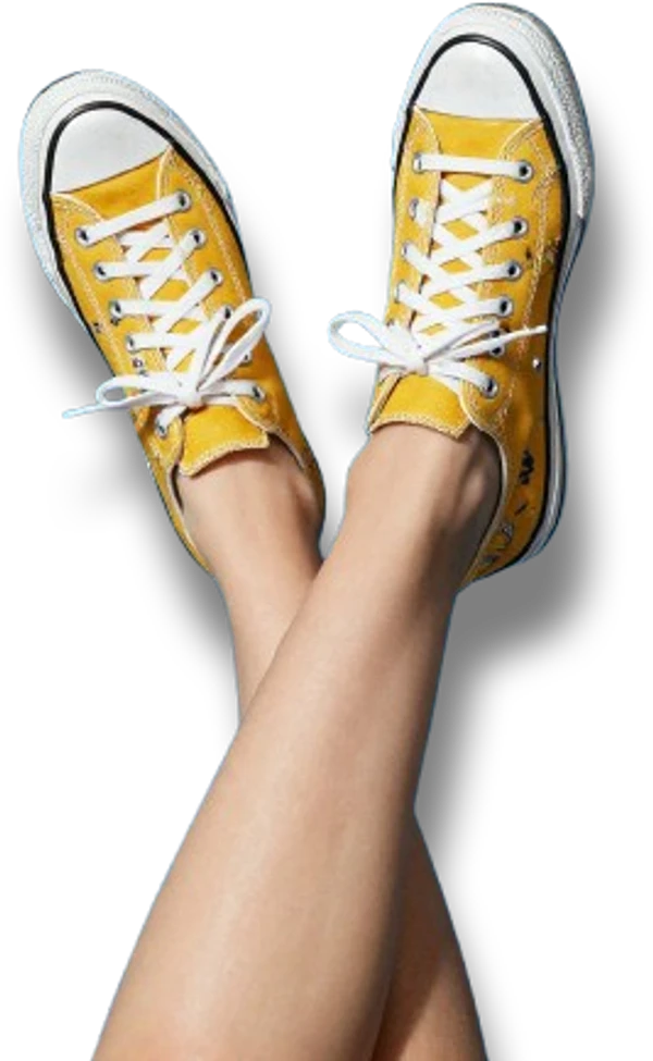 Yellow sneakers